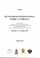 ACTAS III COLOQUIO INTERNACIONAL SOBRE LA NOBLEZA, de Varios autores | portada del libro