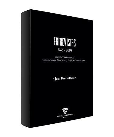 ENTREVISTAS 1968-2008, de BAUDRILLARD, JEAN | portada del libro