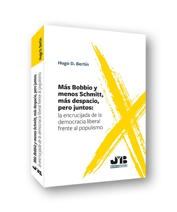 MAS BOBBIO Y MENOS SCHMITT MAS DESPACIO, de BERTIN, HUGO D. | portada del libro
