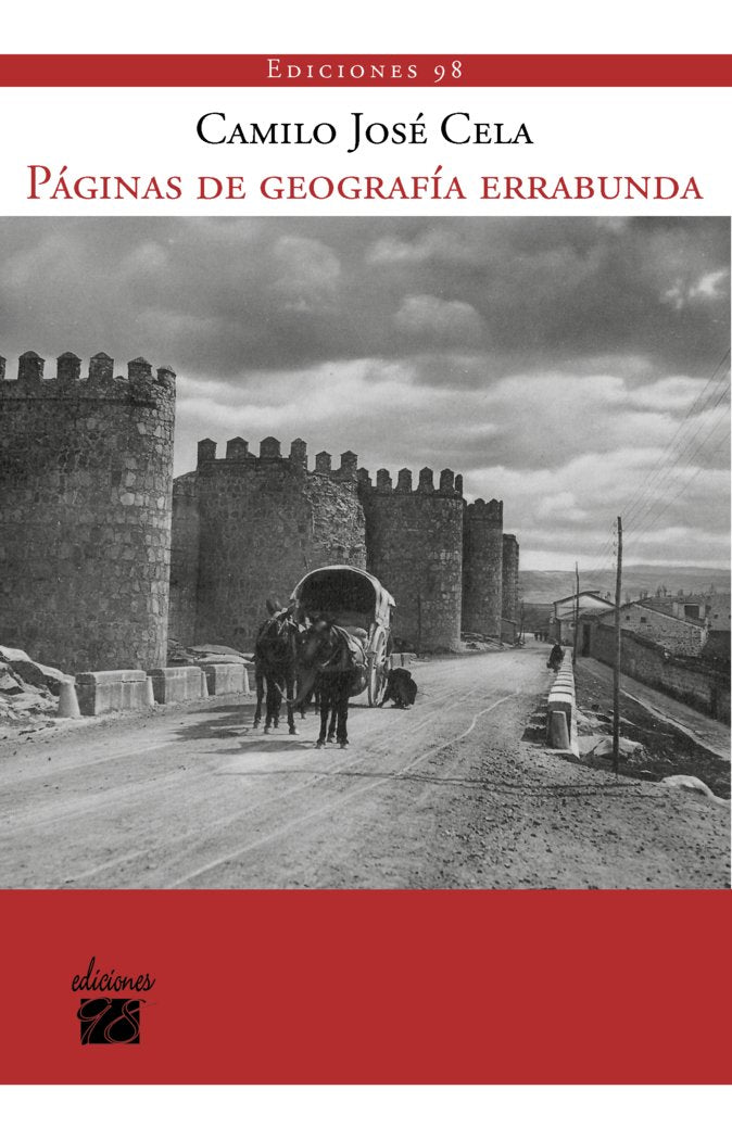 PAGINAS DE GEOGRAFIA ERRABUNDA, de Cela, Camilo José | portada del libro