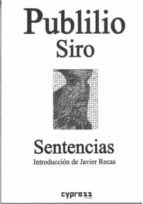 SENTENCIAS, de PUBLILIO SIRO | portada del libro