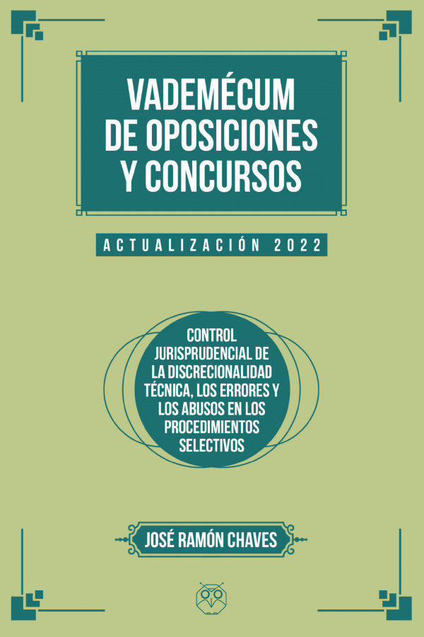 VADEMECUM DE OPOSICIONES Y CONCURSOS EDICION 2022, de CHAVES | portada del libro