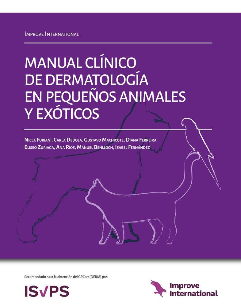 IMPROVE INTERNATIONAL MANUAL CLINICO DE DERMATOLOGIA EN PEQUEÑOS ANIMALES, de MANUEL, BENLLOCH | portada del libro