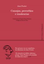 Consejos, proverbios e insolencias, de ANGELA ELENA PALACIOS | portada del libro