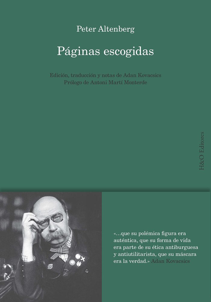 Páginas escogidas, de PETER ALTENBERG | portada del libro