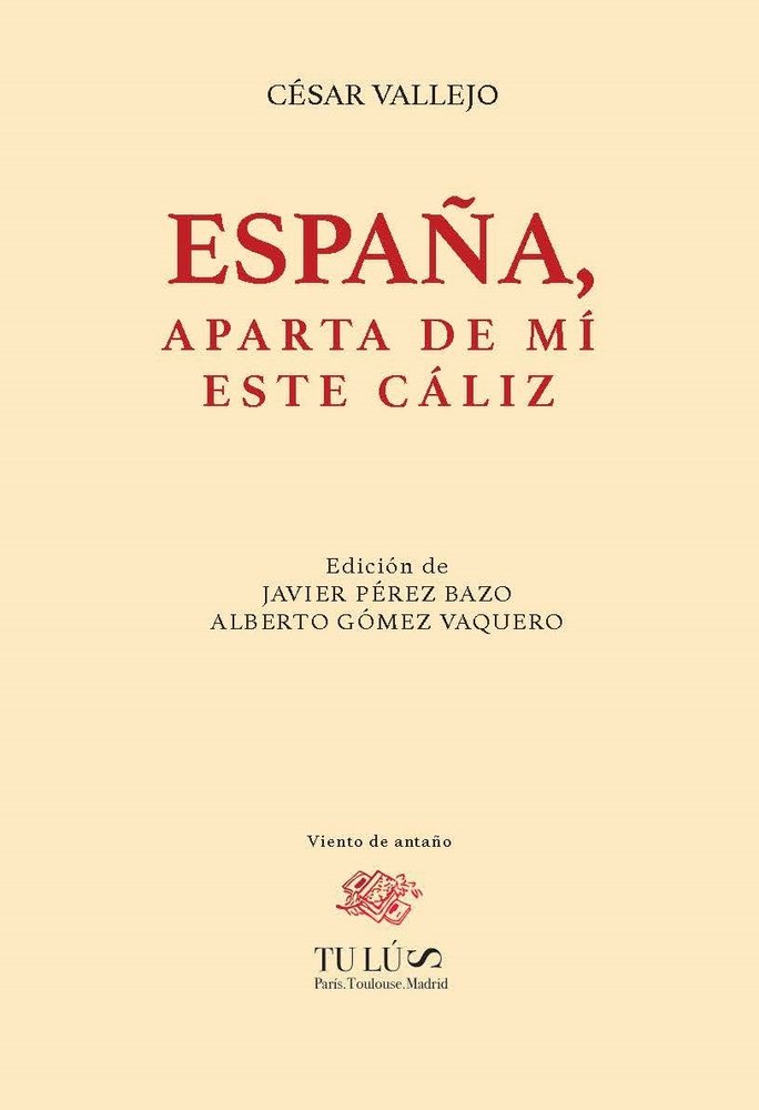 España, aparta de mi ese cáliz, de VARIOS AUTORES | portada del libro
