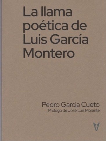 LA LLAMA POETICA DE LUIS GARCIA MONTERO, de GARCIA CUETO, PEDRO | portada del libro