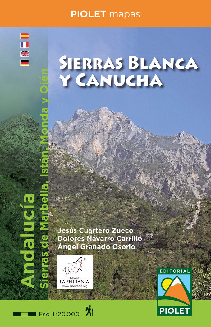 Sierras Blanca y Canucha. Escala 1:20.000, de Piolet, Editorial | portada del libro