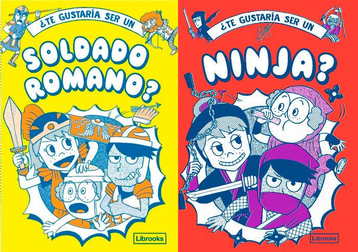 ¿TE GUSTARIA SER UN SOLDADO ROMANO O UN NINJA?, de PHILIP MATYSZAK, GEORGIA AMSON-BRADSHAW, TAKAYO AKIYAMA | portada del libr