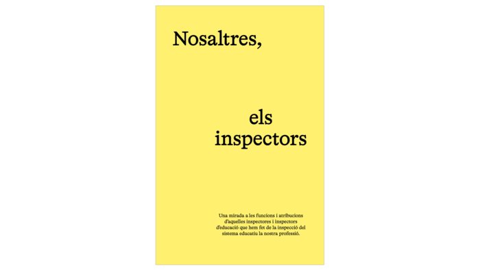 NOSALTRES, ELS INSPECTORS | portada del libro