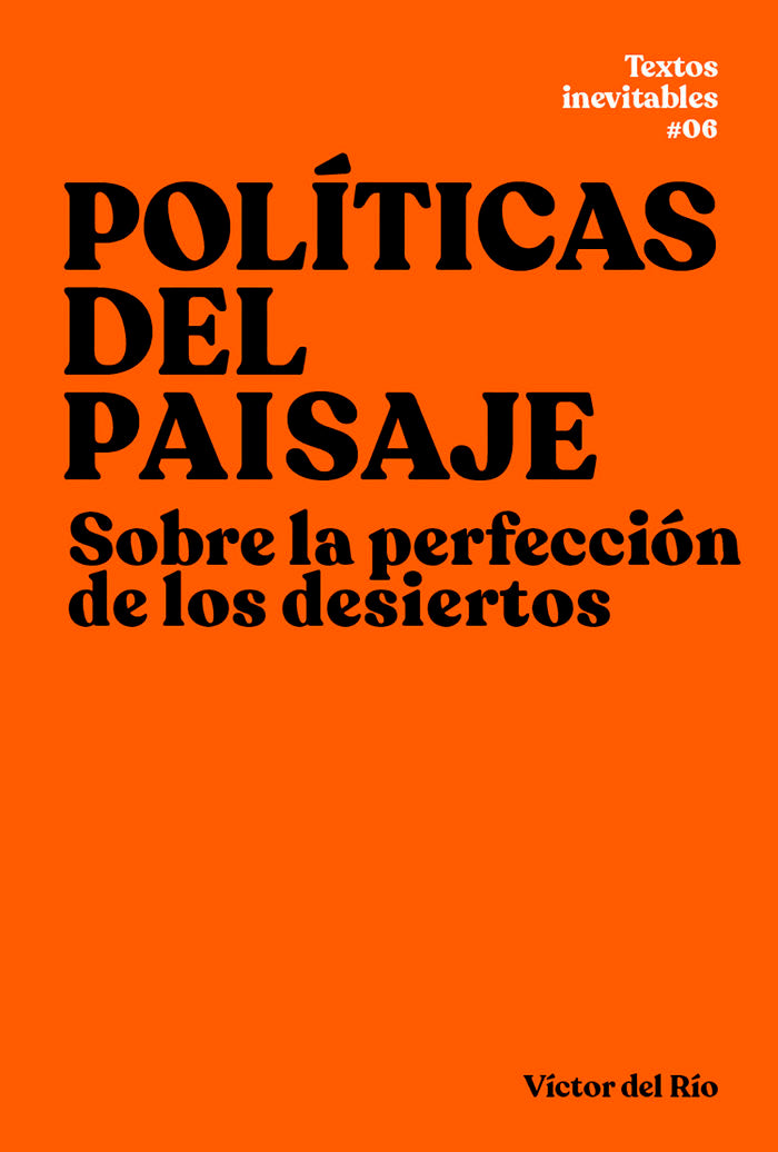 Políticas del paisaje, de del Río, Víctor | portada del libro