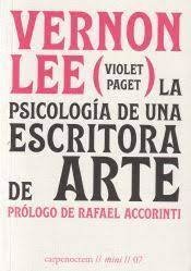 La psicología de una escritora de arte, de LEE | portada del libro