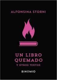 Un libro quemado y otros textos, de STORNI, ALFONSINA | portada del libro