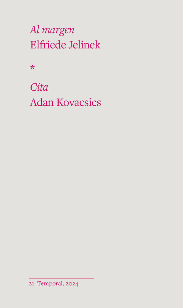 AL MARGEN / CITA, de JELINEK | portada del libro
