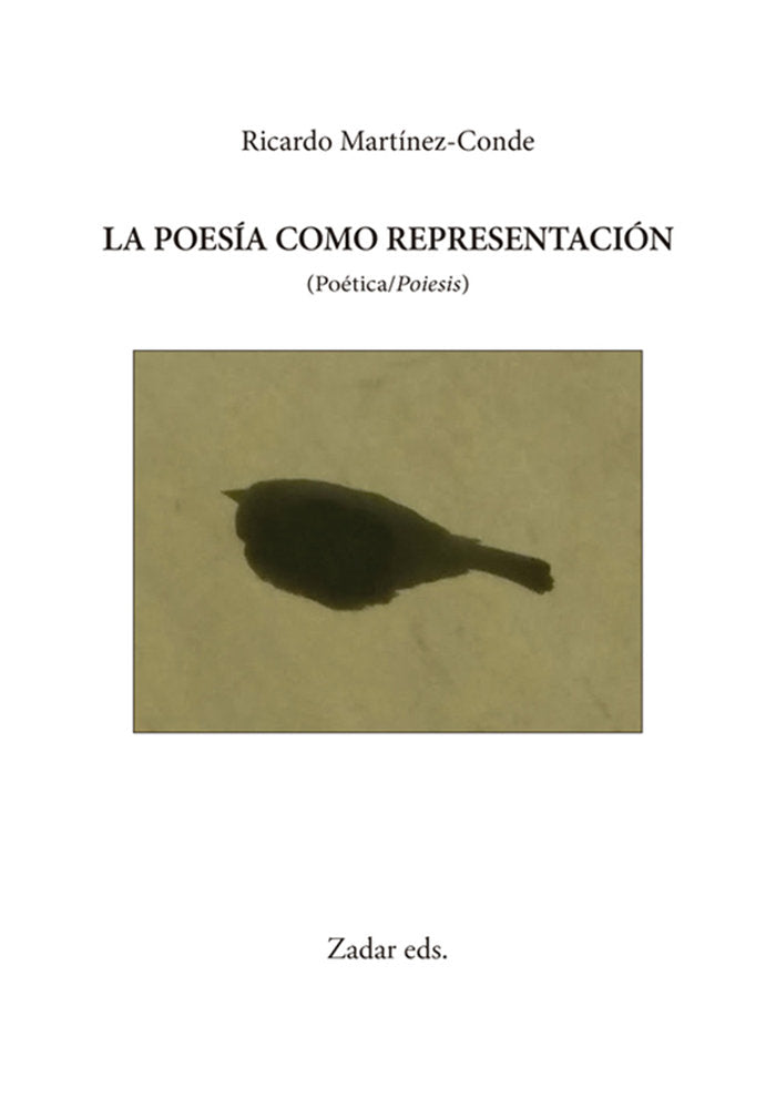 La poesía como representación, de MARTINEZ-CONDE | portada del libro