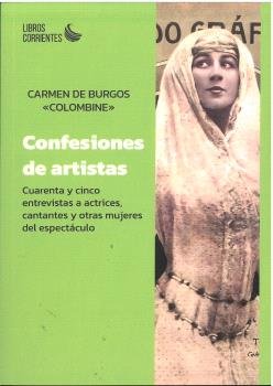CONFESIONES DE ARTISTAS, de CARMEN DE BURGOS | portada del libro