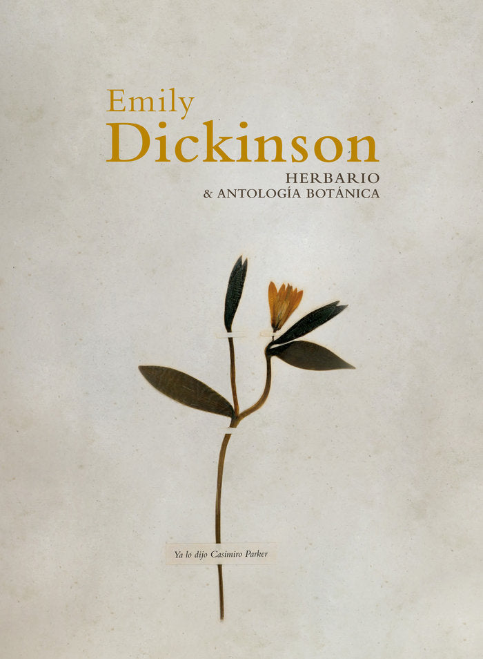 Herbario y antología botánica, de Dickinson, Emily | portada del libro