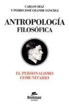 ANTROPOLOGIA FILOSOFICA, de DIAZ | portada del libro