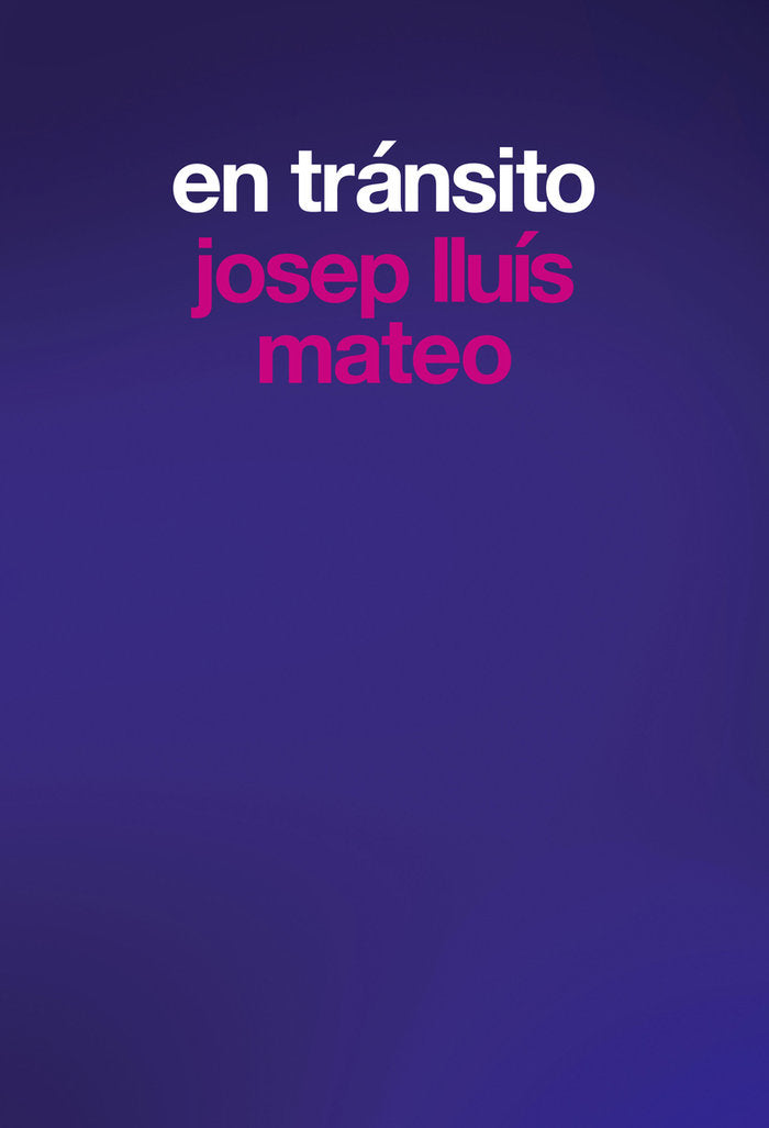EN TRANSITO, de MATEO, JOSEP LLUIS | portada del libro