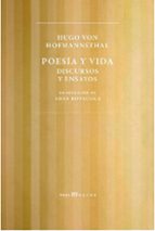 POESIA Y VIDA, de Hugo von Hofmannsthal | portada del libro