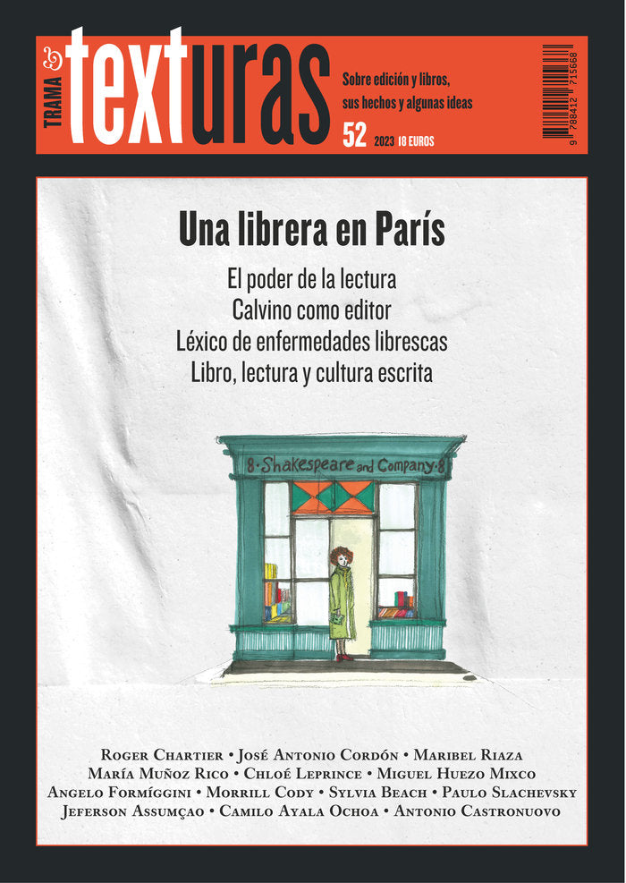 Texturas 52: Una librera en París, de VARIOS AUTORES | portada del libro