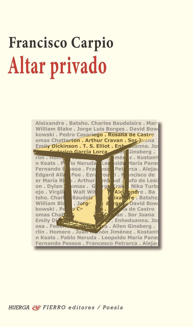 ALTAR PRIVADO, de CARPIO OLMOS, FRANCISCO | portada del libro