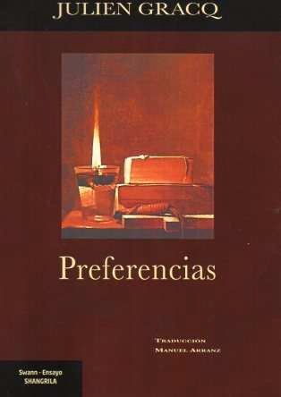 PREFERENCIAS, de GRACQ, JULIEN | portada del libro