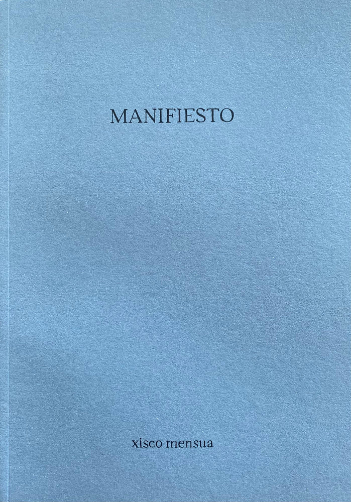 MANIFIESTO, de MENSUA, XISCO | portada del libro
