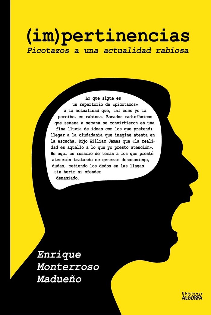 (IM)PERTINENCIAS, de , Monterroso, Enrique | portada del libro