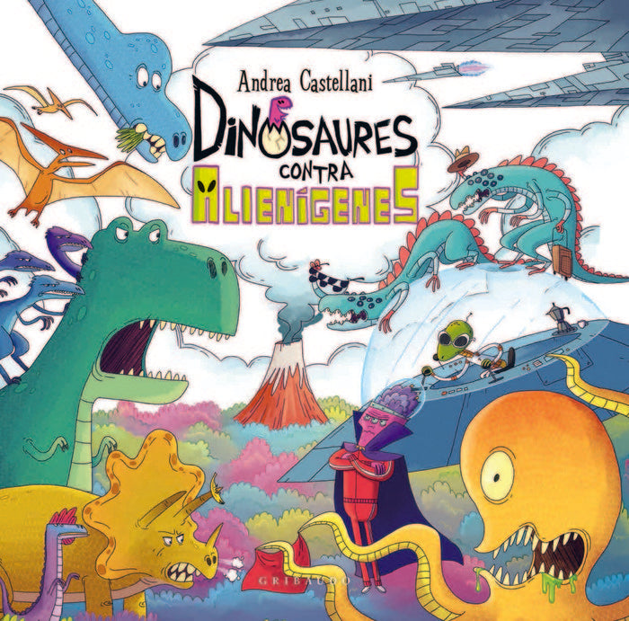 DINOSAURES CONTRA ALIENIGENES, de CASTELLANI, ANDREA | portada del libro