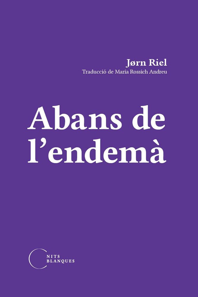 ABANS DE L'ENDEMA, de JøRN RIEL | portada del libro