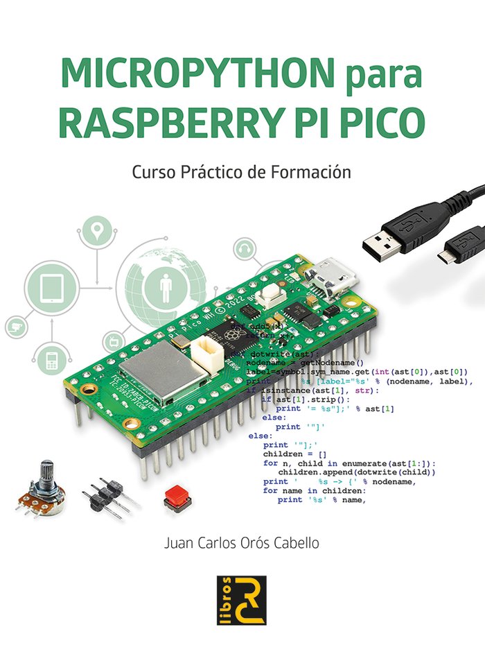 MICROPYTHON PARA RASPBERRY PI PICO CURSO PRACTICO FORMACION | portada del libro