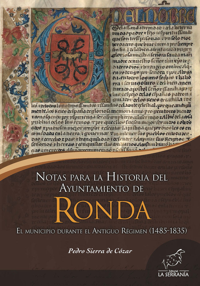 Notas para la historia del Ayuntamiento de Ronda, de Sierra de Cózar, Pedro | portada del libro