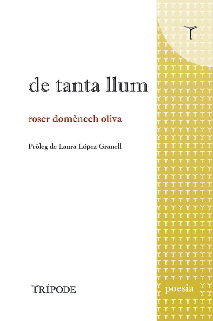 DE TANTA LLUM, de DOMENECH OLIVA, ROSER | portada del libro