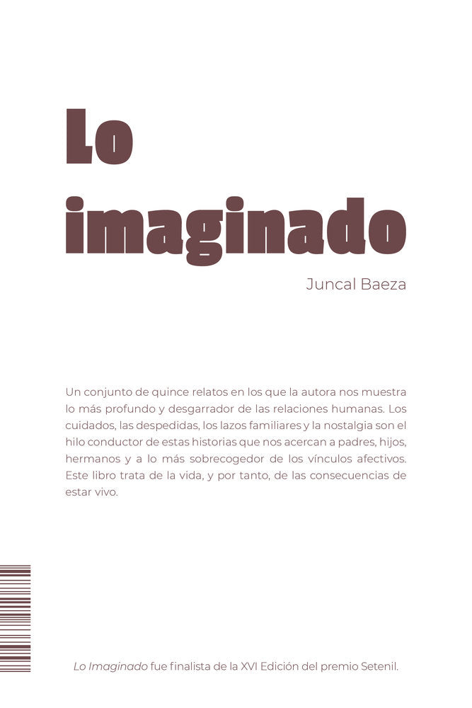 LO IMAGINADO, de BAEZA, JUNCAL | portada del libro