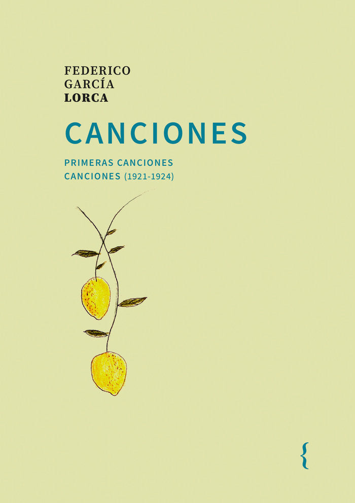 Canciones, de García Lorca, Federico | portada del libro