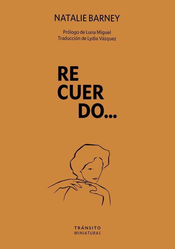 RECUERDO..., de BARNEY, NATALIE | portada del libro