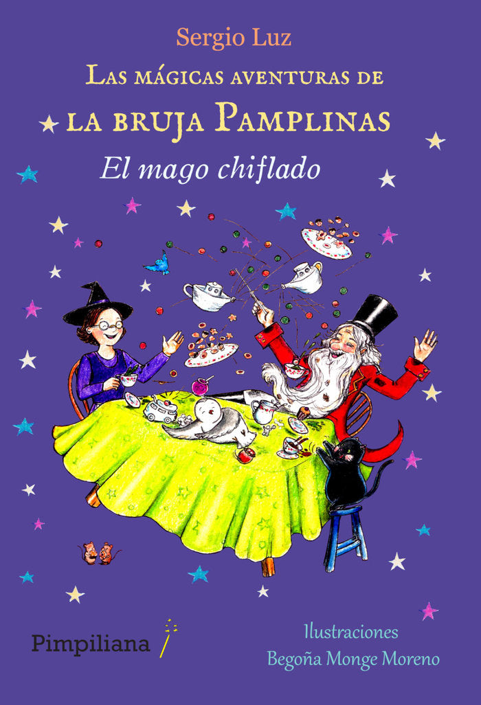 Las mágicas aventuras de la bruja Pamplinas El mago chiflado, de Luz, Sergio | portada del libro