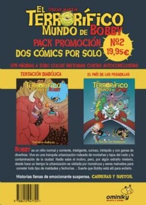 EL TERRORIFICO MUNDO DE BOBBY 1 Y 2 PACK, de OSCAR MARTIN | portada del libro