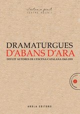 DRAMATURGUES D´ABANS D´ARA, de VVAA | portada del libro