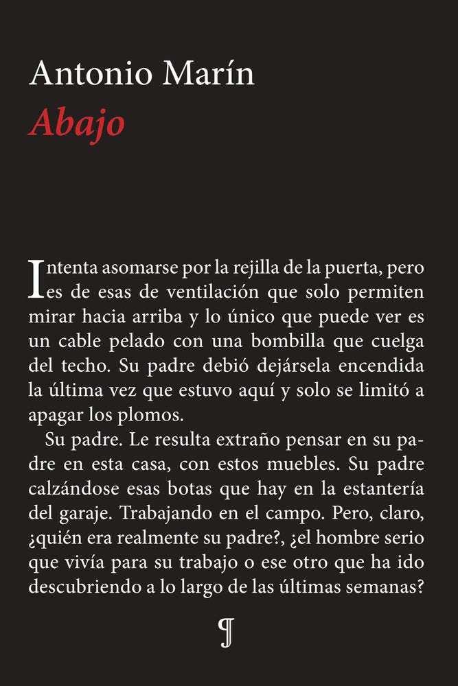 Abajo, de Marín, Antonio | portada del libro