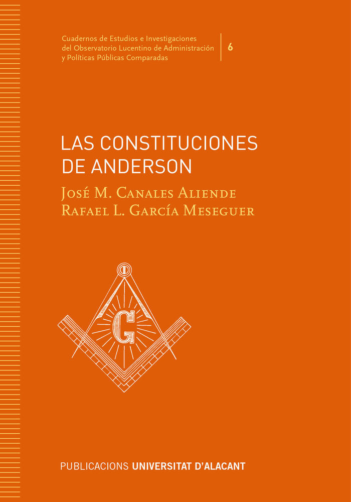 Las Constituciones de Anderson, de Canales Aliende, José Manuel | portada del libro