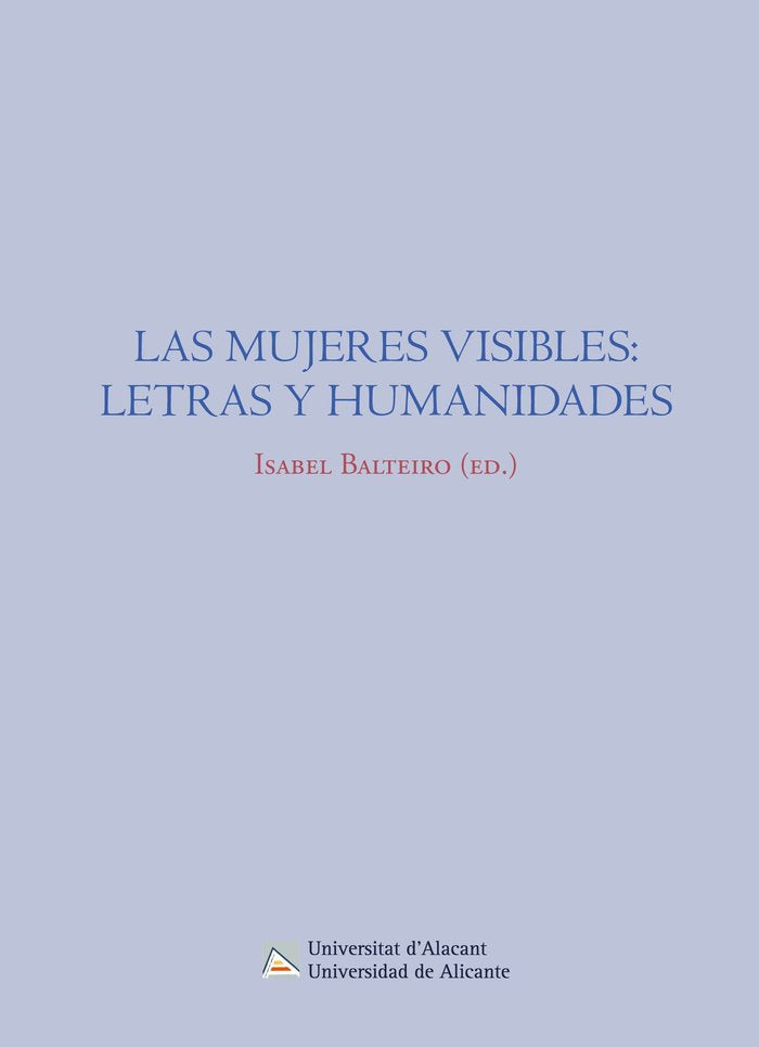 Las mujeres visibles: letras y humanidades | portada del libro