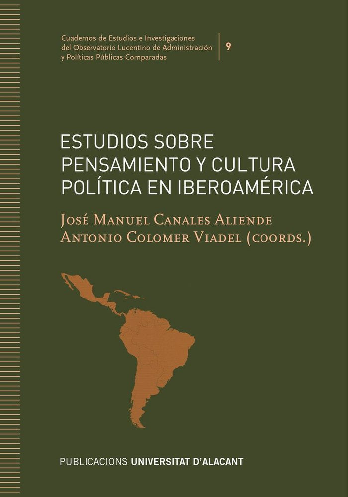 ESTUDIOS SOBRE PENSAMIENTO Y CULTURA POLITICA EN IBEROAMERICA, de VV.AA. | portada del libro