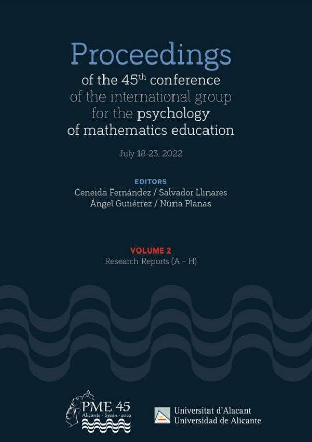 PME 45. Proceedings of the 45th conference of the international group for the psychology of mathemat | portada del libro