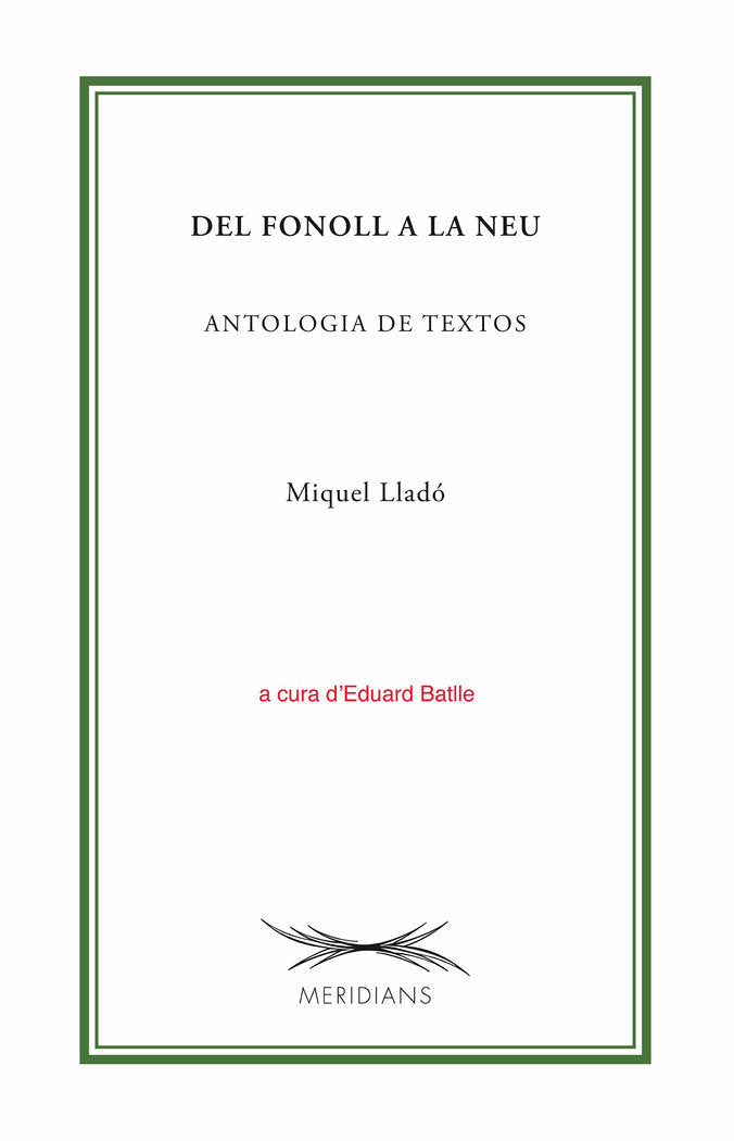 Del fonoll a la neu, de Lladó, Miquel | portada del libro