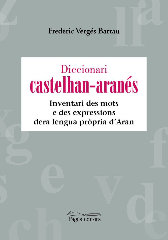 DICCIONARI CASTELHAN ARANES, de VERGES BARTAU, FREDERIC | portada del libro