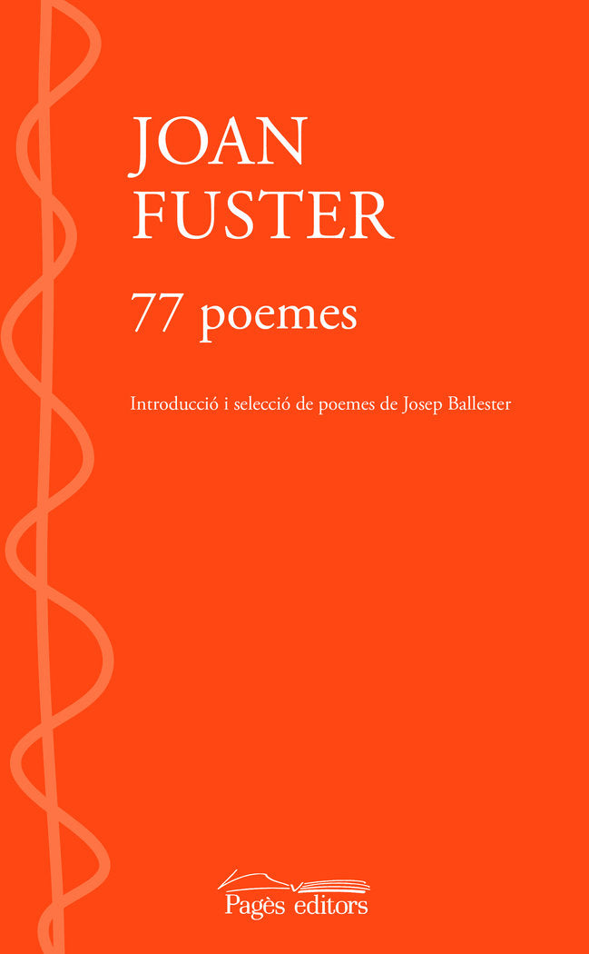 77 POEMES, de FUSTER, JOAN | portada del libro