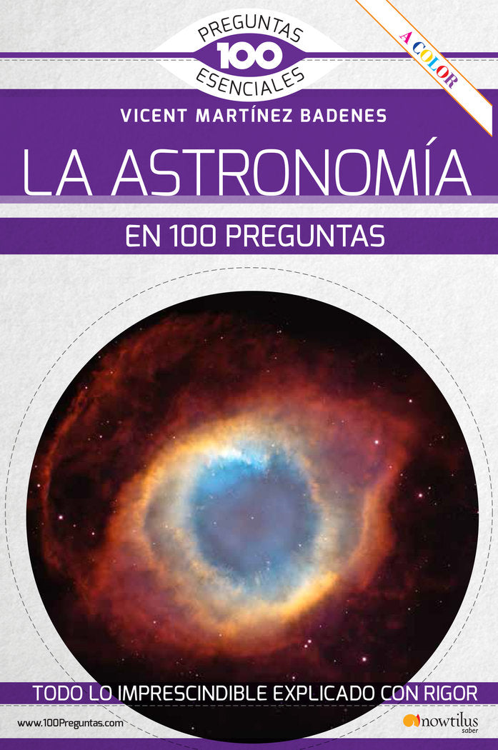 LA ASTRONOMIA EN 100 PREGUNTAS, de MARTINEZ BADENES, VICENT | portada del libro
