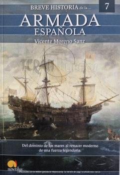 BREVE HISTORIA DE LA ARMADA ESPAÑOLA, de VICENTE MORENO SANZ | portada del libro